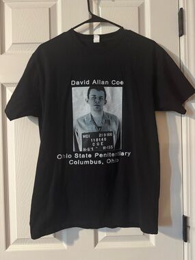 David Allan Coe Ohio State Penitentiary Black Graphic Tee